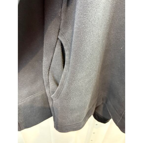 ATHLETA  Size M Cozy Karma Funnel Neck Sweatshirt 466846 Pullover Pockets Black - Picture 5 of 8